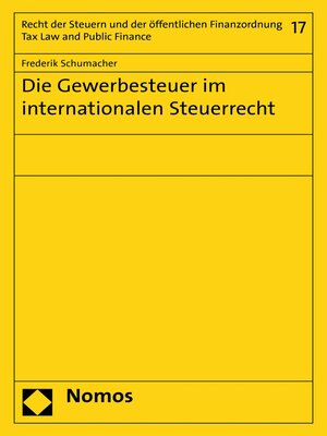 cover image of Die Gewerbesteuer im internationalen Steuerrecht